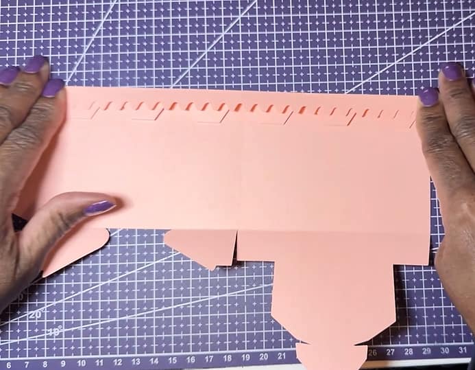 Step 2-D Fold the top Edge Down