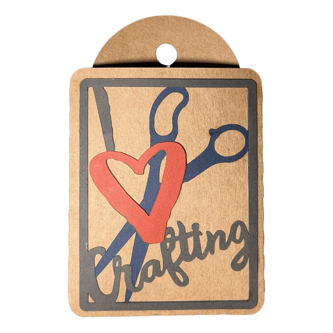 Free “I Love Crafting” Gift Card Tag SVG