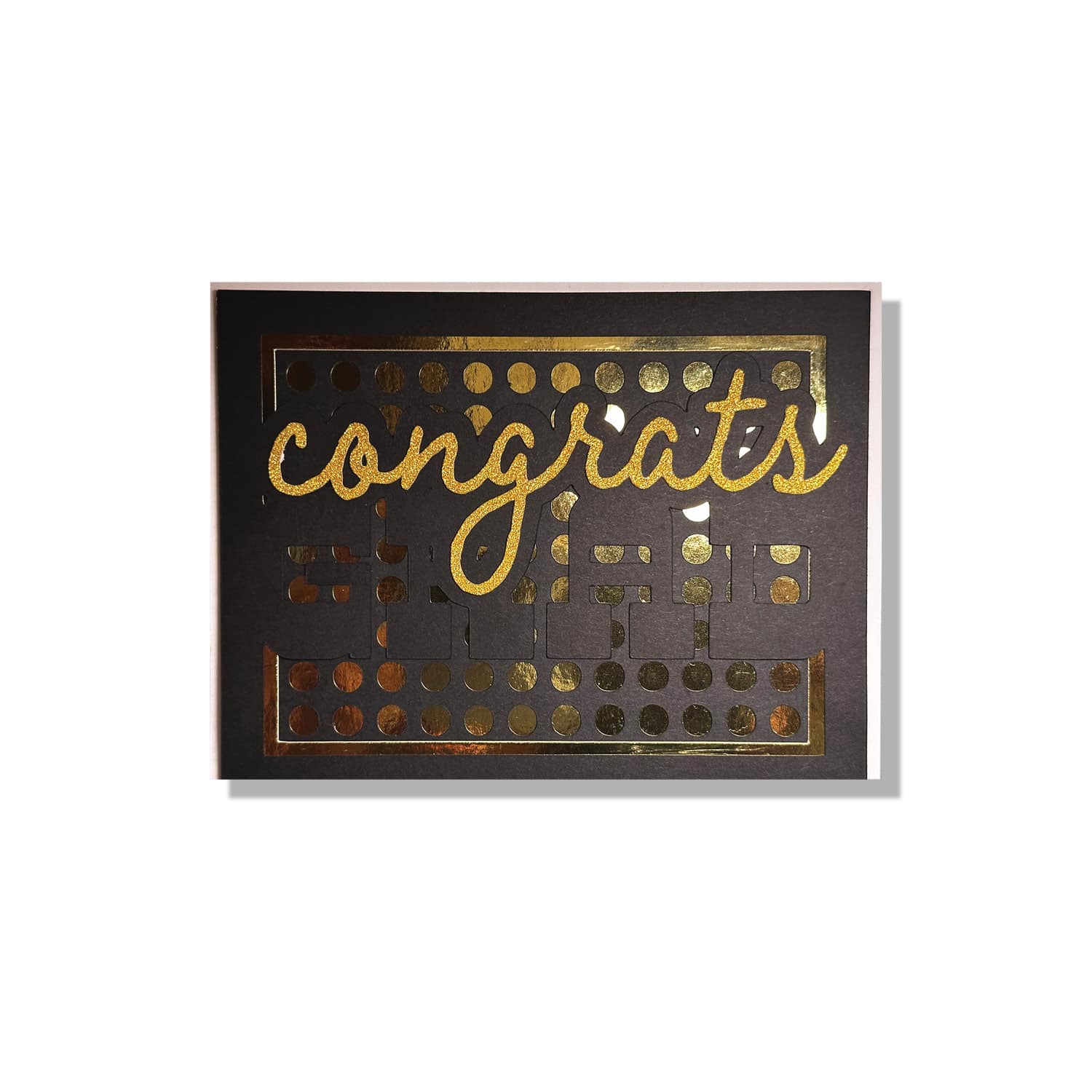 Congrats Grad Layered Greeting Card