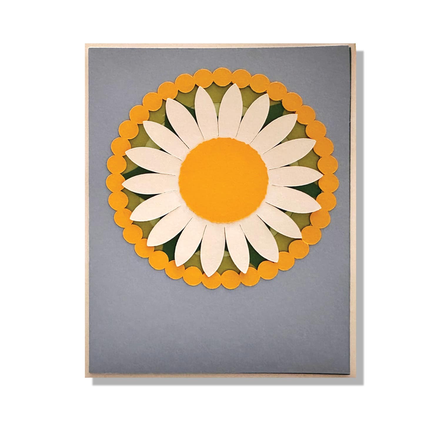Daisy Circle Layered Greeting Card