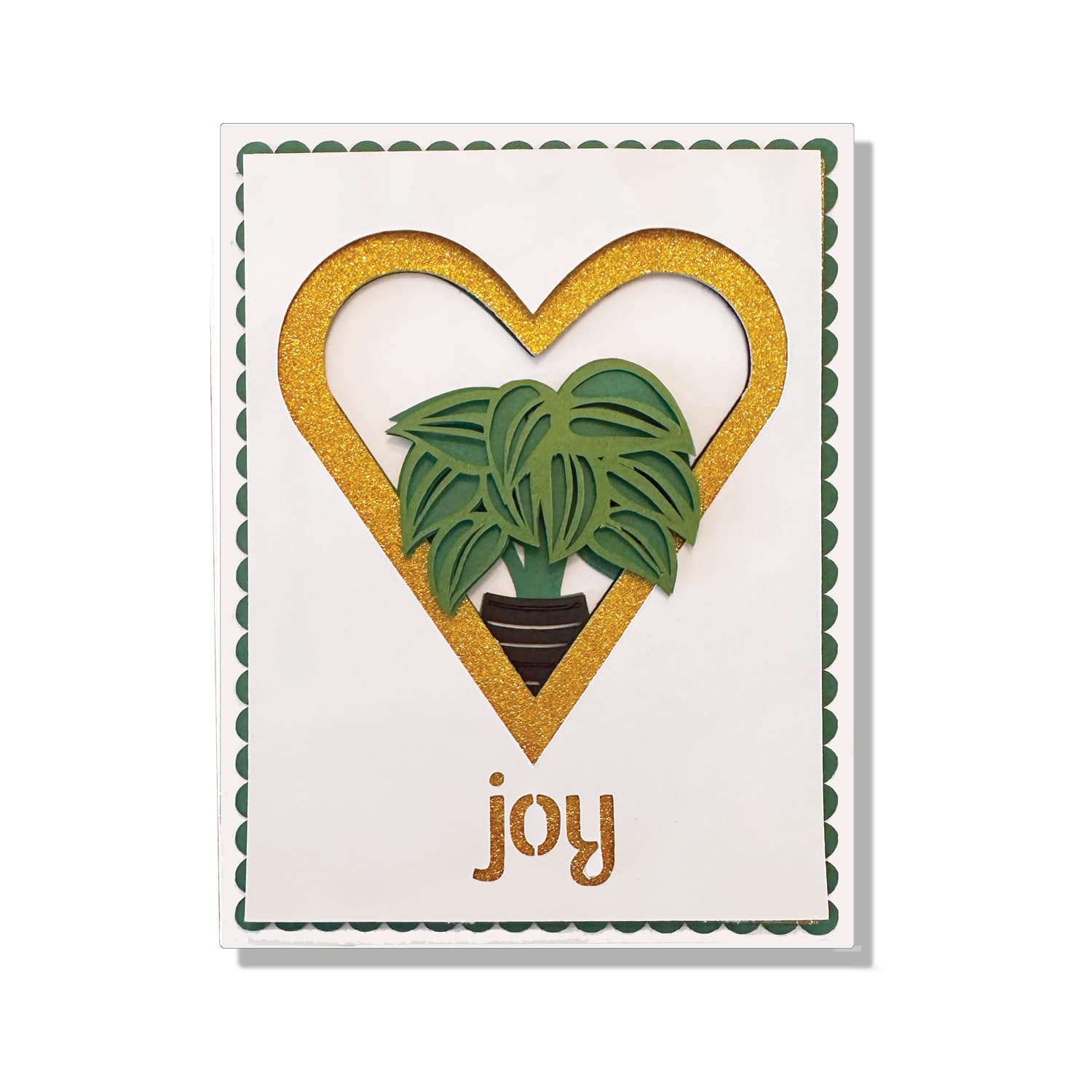 Plant Joy Layered Greeting Card