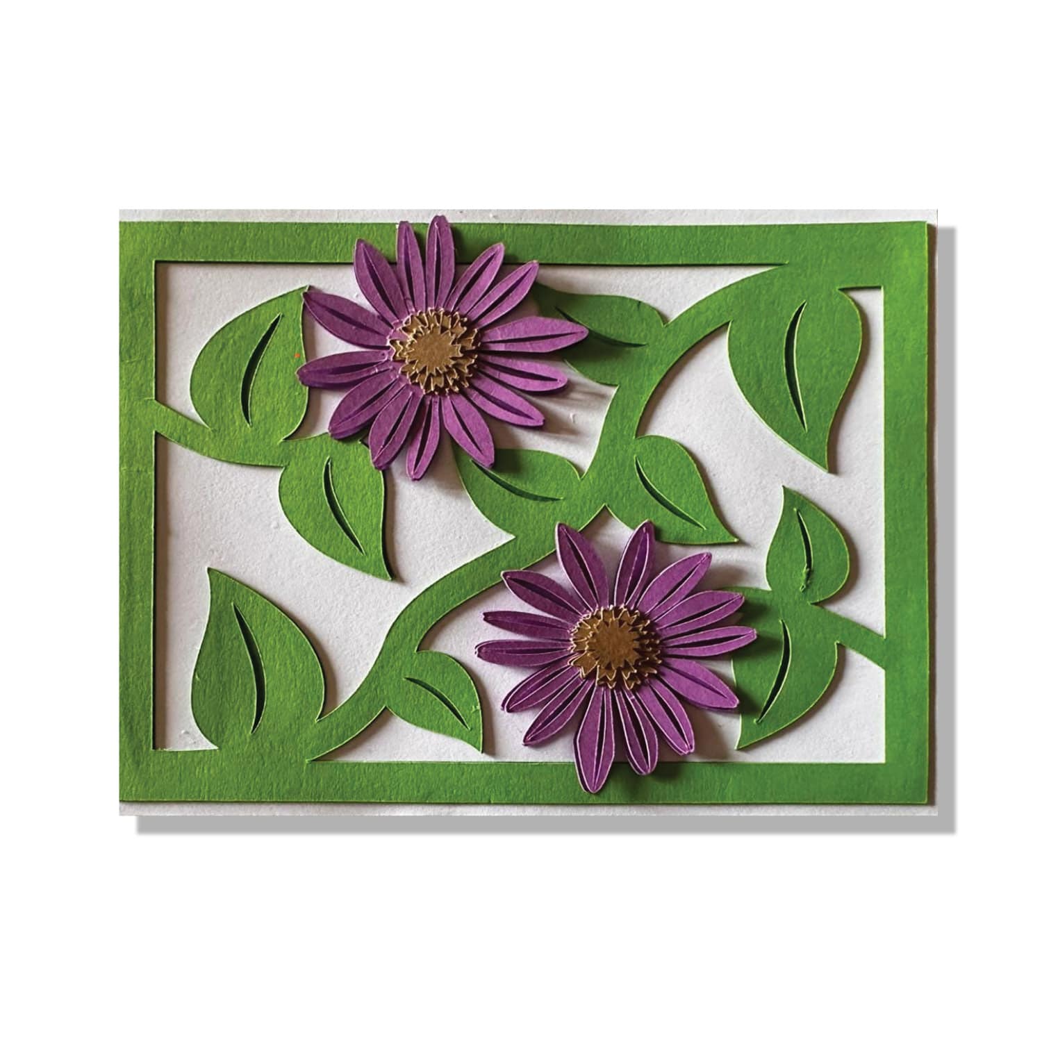Coneflower Layered Greeting Card