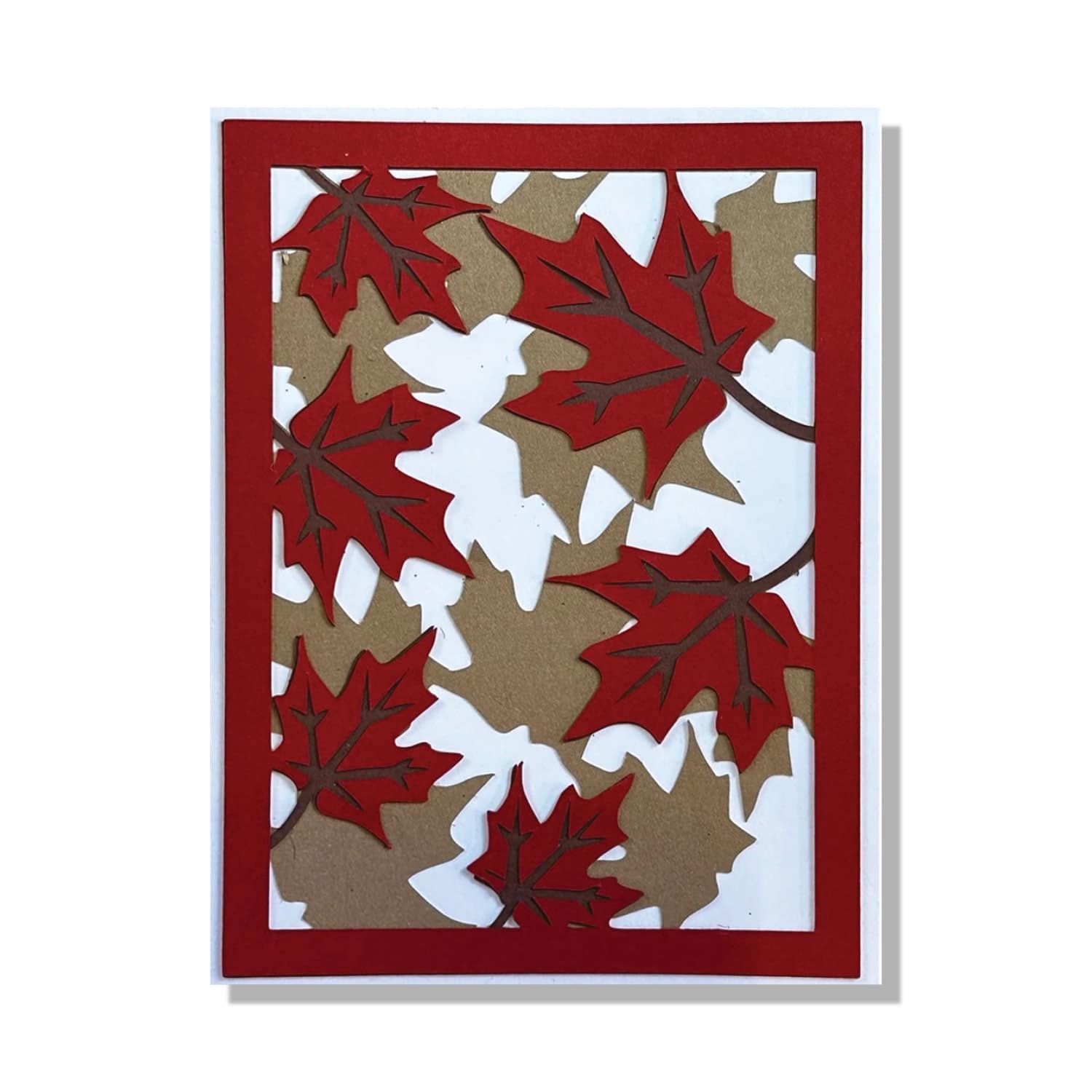 Falling Leaves Layered Card
