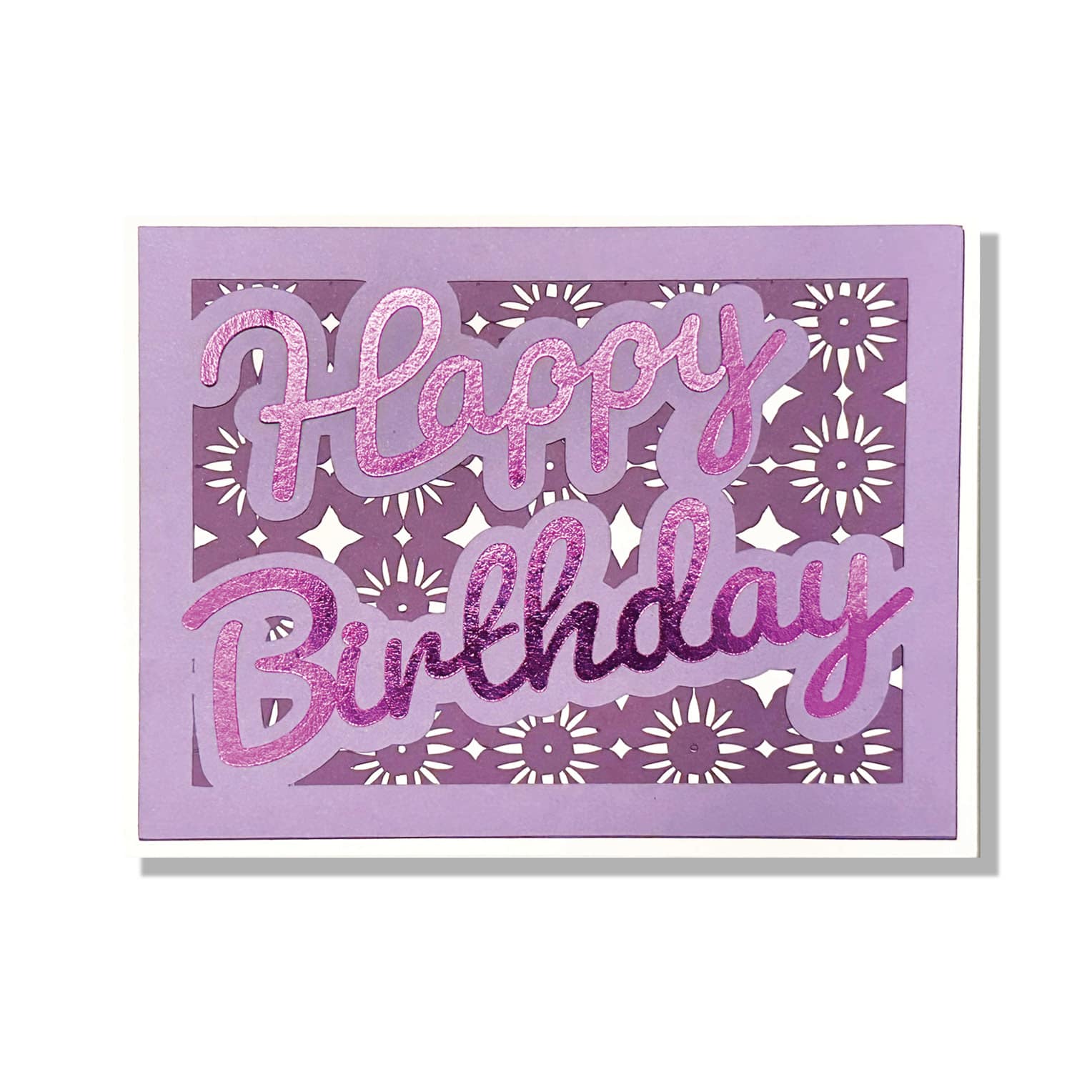 Flower Stars Birthday Card