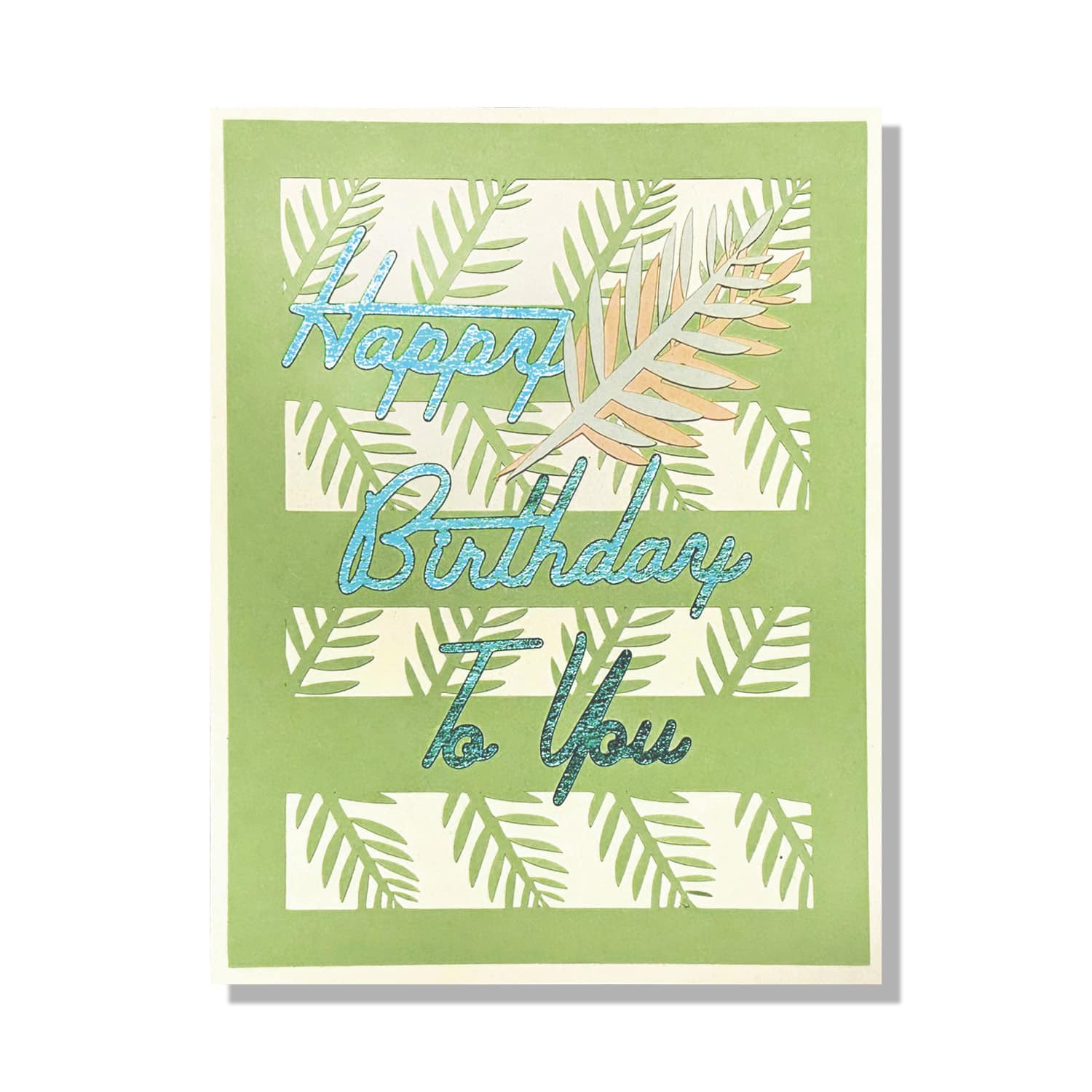 Retro Palm Birthday Card
