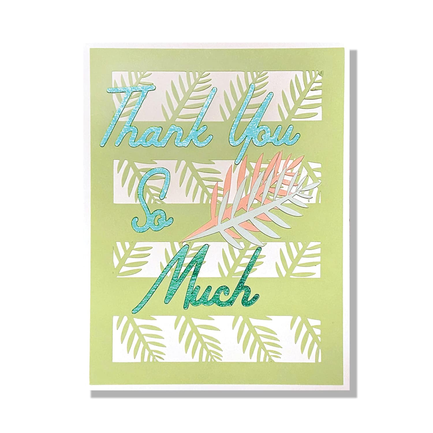 Retro Palm Thank You Card