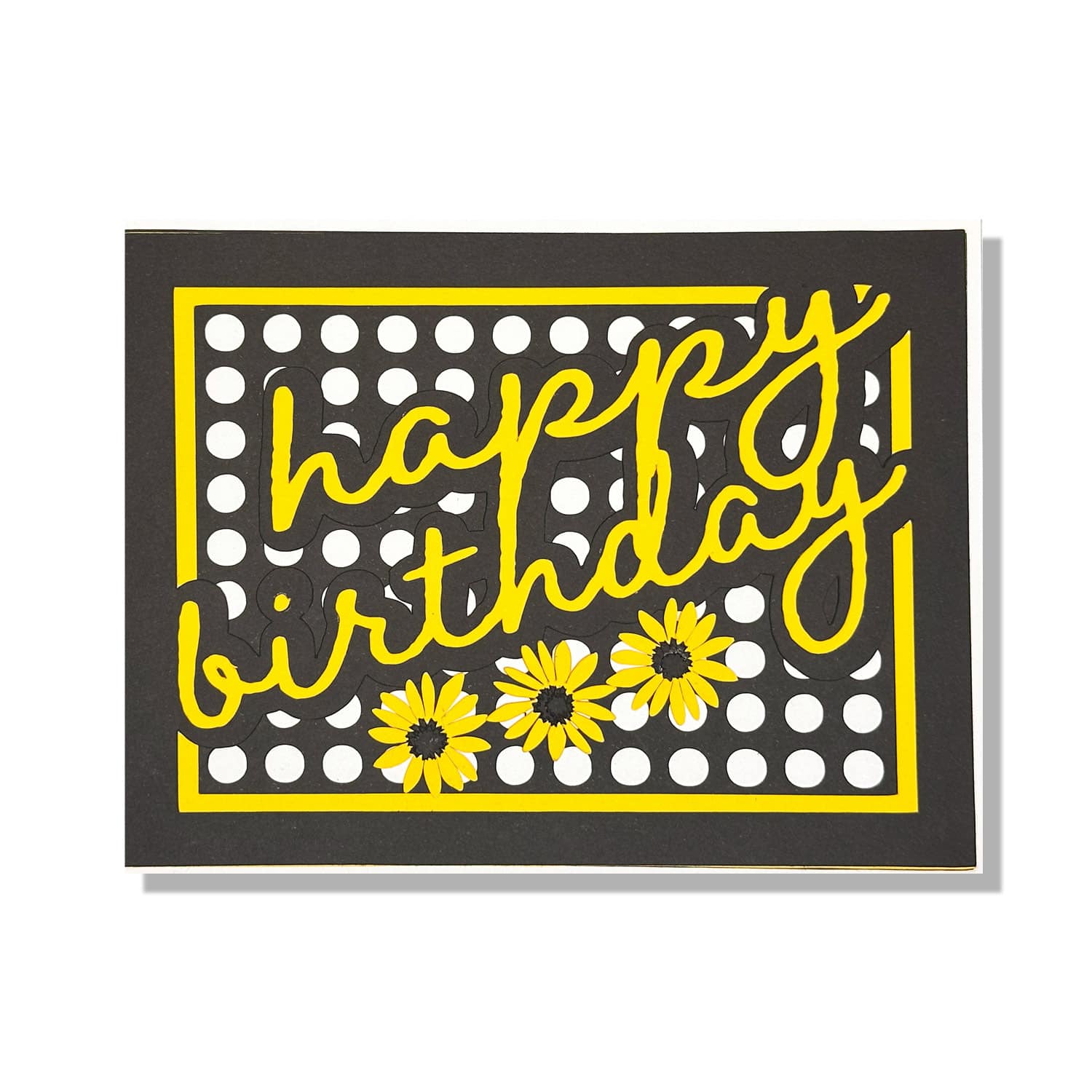 Black Eyed Susan Birthday Layered Card