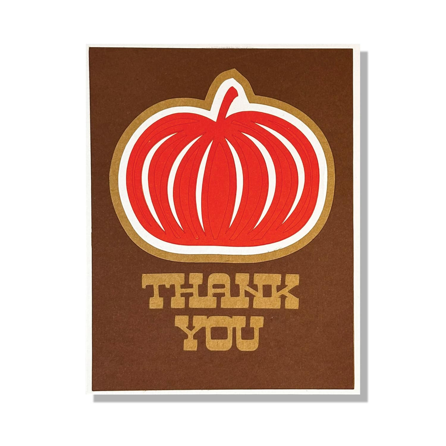 Pumpkin Thank You Layered Card