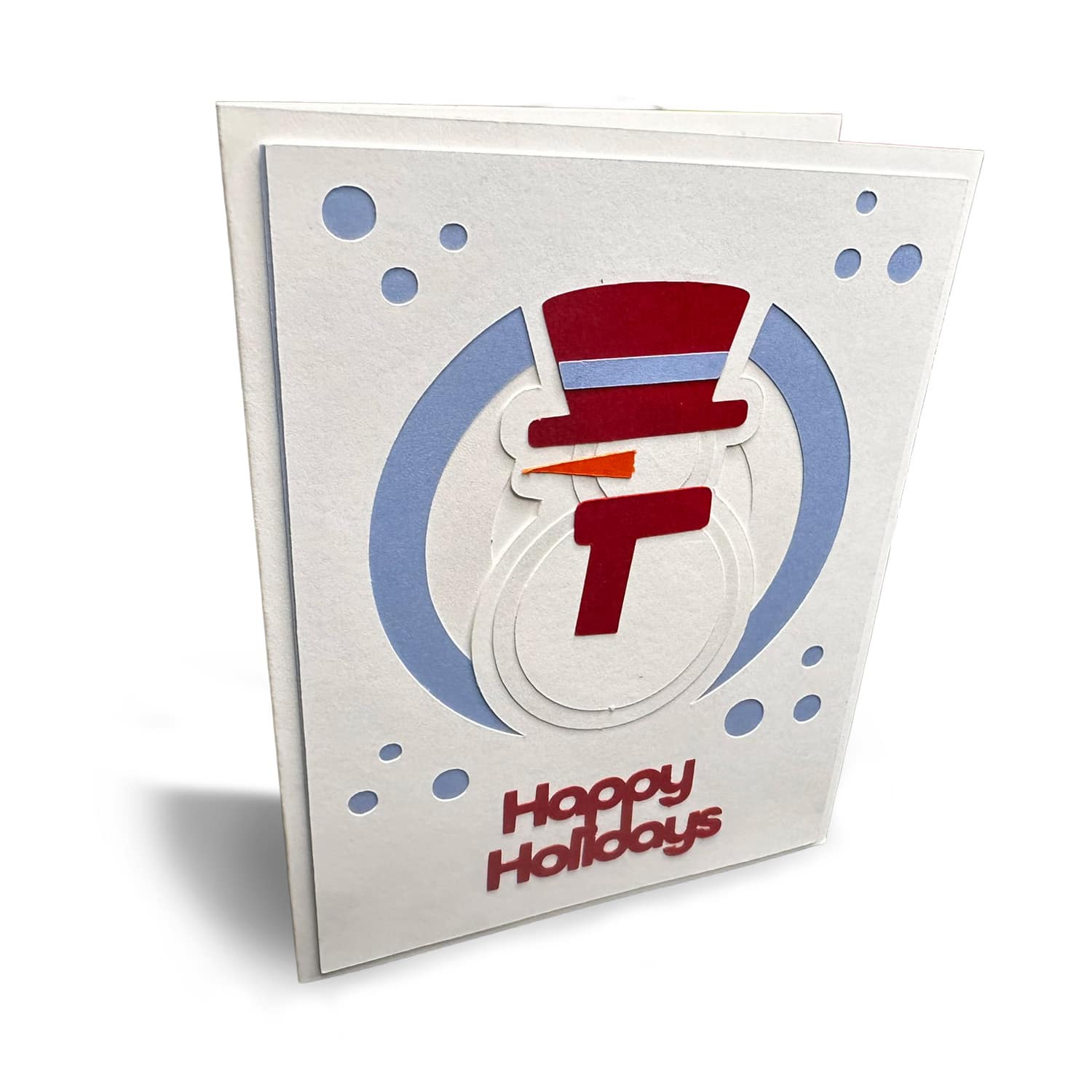 Snowman Happy Holidays Layered Card
