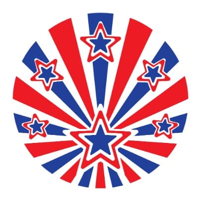Patriotic Starburst Free SVG